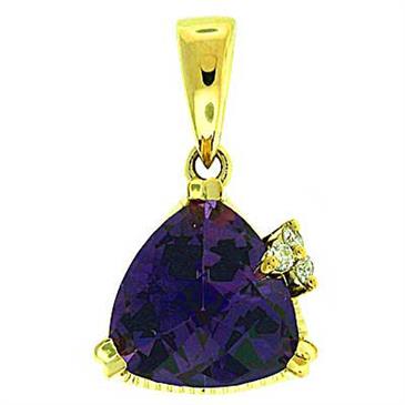 Prima Amethyst & Diamond Pendant