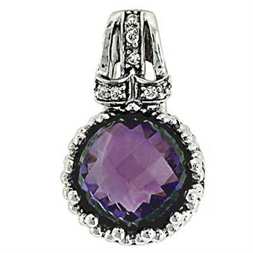 Prima Amethyst & Diamond Pendant