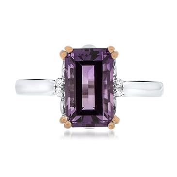 Prima Amethyst & Diamond Ring