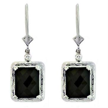 Prima Black Onyx & Diamond Earrings