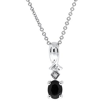 Prima Black Onyx & Diamond Pendant