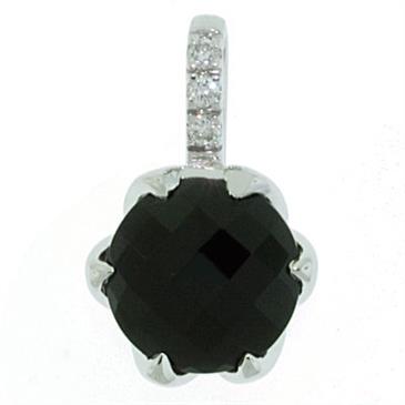 Prima Black Onyx & Diamond Pendant