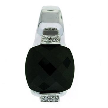 Prima Black Onyx & Diamond Pendant