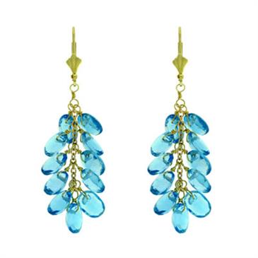 Prima Blue Topaz Earrings