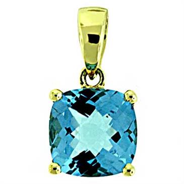 Prima Blue Topaz Pendant