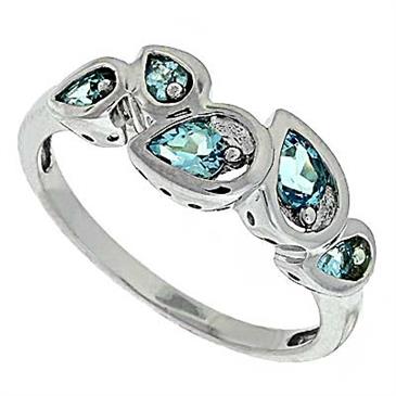 Prima Blue Topaz Ring