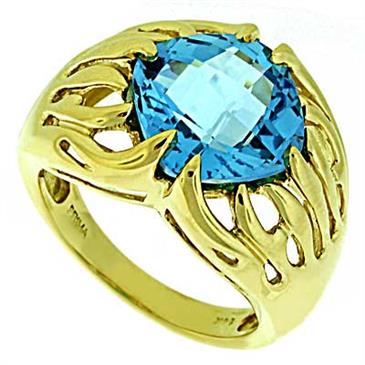 Prima Blue Topaz Ring