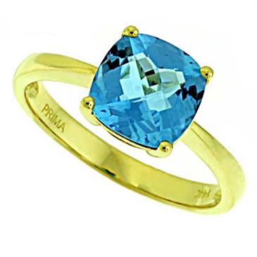 Prima Blue Topaz Ring