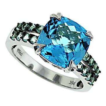 Prima Blue Topaz Ring