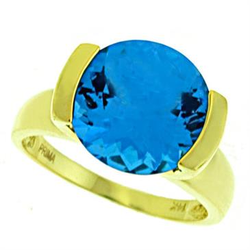 Prima Blue Topaz Ring