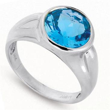 Prima Blue Topaz Ring