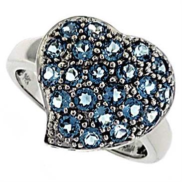 Prima Blue Topaz Ring