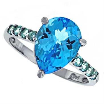 Prima Blue Topaz Ring