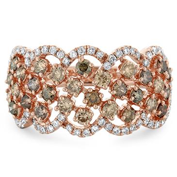 Prima Brown & White Diamond Ring