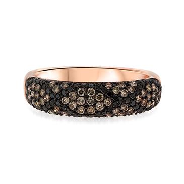 Prima Brown & Black Diamond Ring