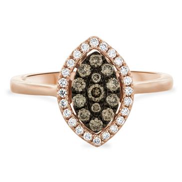 Prima Brown & White Diamond Ring