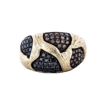 Prima Brown & Black Diamond Ring