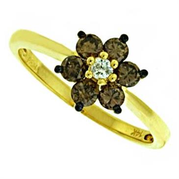 Prima Brown & White Diamond Ring