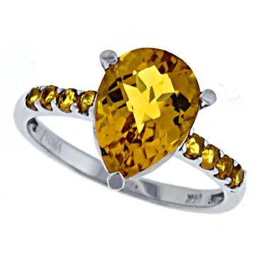 Prima Citrine Ring