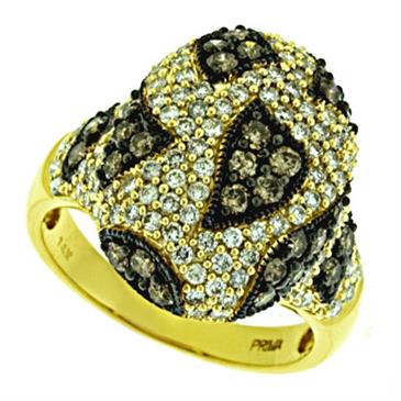 Prima Diamond & Brown Diamond Ring