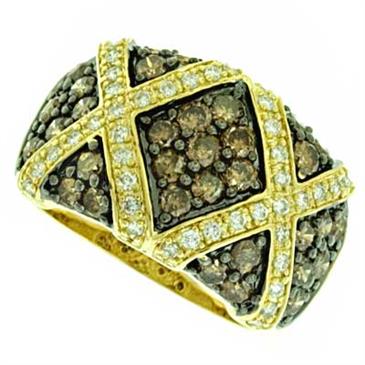 Prima Diamond & Brown Diamond Ring