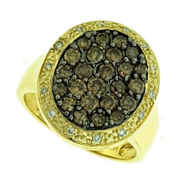 Prima Diamond & Brown Diamond Ring