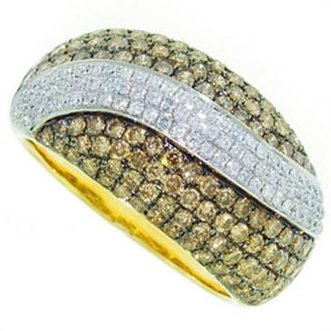 Prima Diamond & Brown Diamond Ring