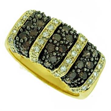 Prima Diamond & Brown Diamond Ring