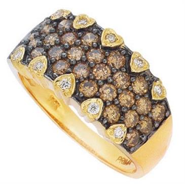 Prima Diamond & Brown Diamond Ring