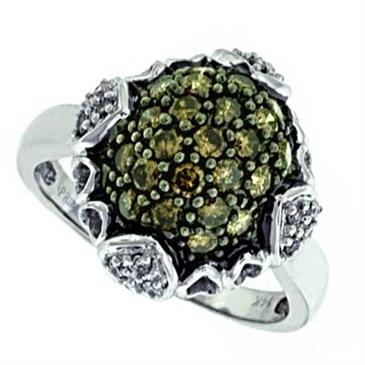 Prima Diamond & Brown Diamond Ring