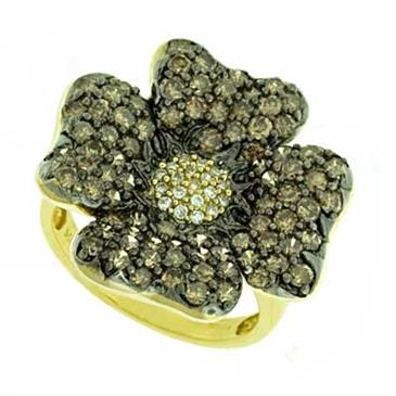 Prima Diamond & Brown Diamond Ring