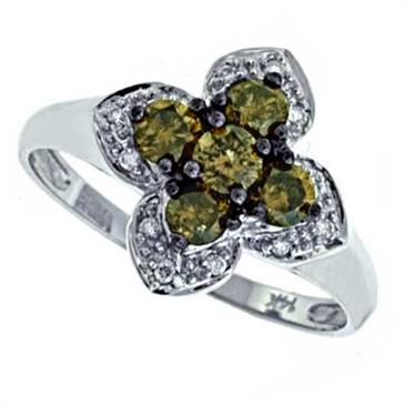 Prima Diamond & Brown Diamond Ring