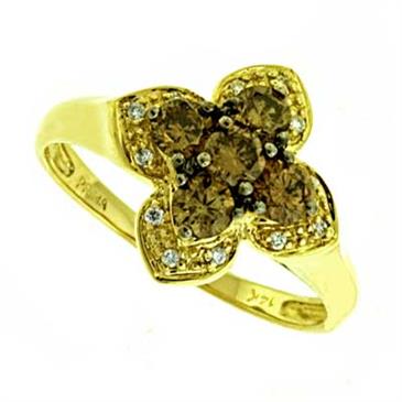 Prima Diamond & Brown Diamond Ring