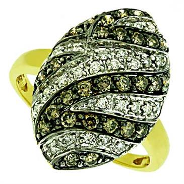 Prima Diamond & Brown Diamond Ring