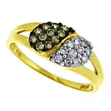 Prima Diamond & Brown Diamond Ring