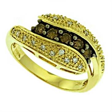 Prima Diamond & Brown Diamond Ring