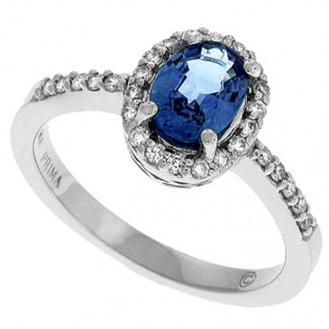 Prima Diamond & Sapphire Ring