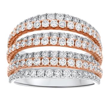 Prima Diamond 7 Row Ring