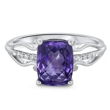 Prima Diamond & Amethyst Ring