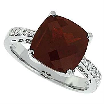 Prima Diamond And Garnet Ring