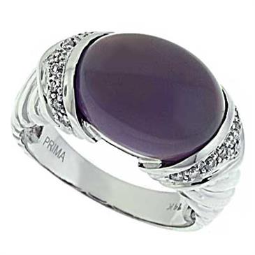 Prima Diamond And Lavender Ring