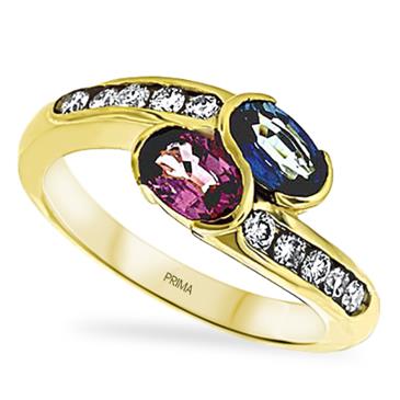 Prima Diamond And Multi Sapphire Ring