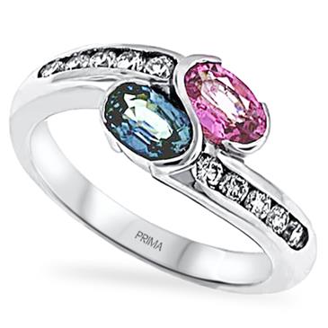 Prima Diamond And Multi Sapphire Ring