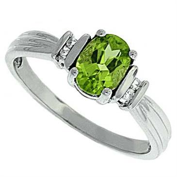 Prima Diamond And Peridot Ring