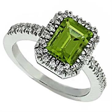 Prima Diamond And Peridot Ring