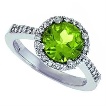 Prima Diamond and Peridot Ring