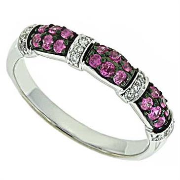 Prima Diamond And Pink Sapphire Ring