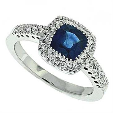 Prima Diamond And Sapphire Ring 