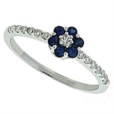 Prima Diamond And Sapphire Ring