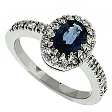 Prima Diamond And Sapphire Ring